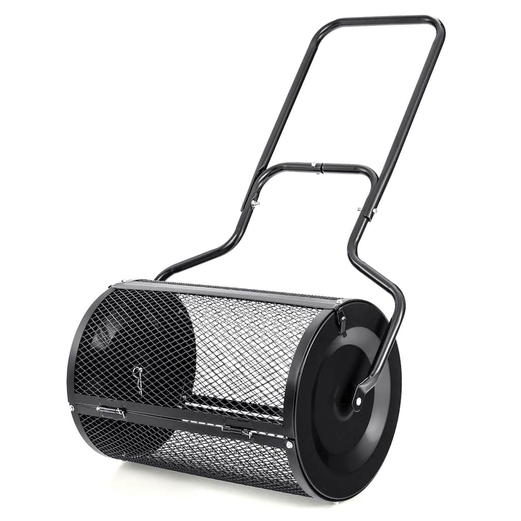 Costway 24" Peat Moss Spreader Compost Spreader with Upgrade Side - See Details