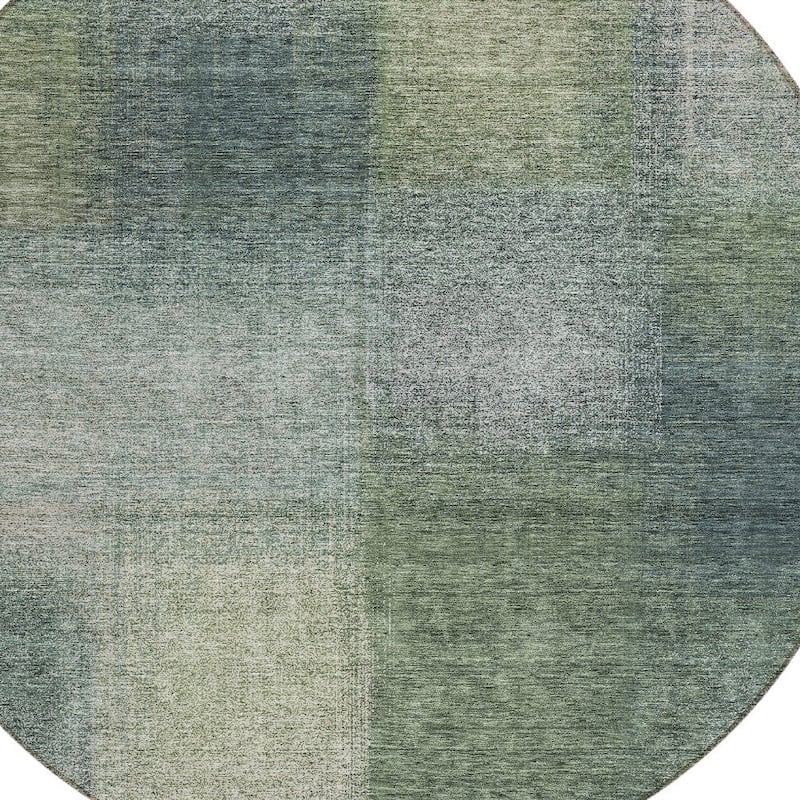 HomeRoots Abstract Transitional Rectangle Outdoor Rug