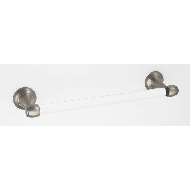 Alno Royale Acrylic 24 Inch Wide Towel Bar - Satin Nickel