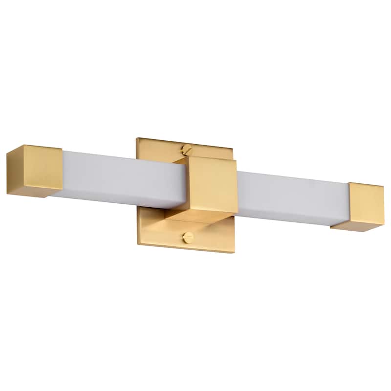 Brightwyn 16 Inch LED Vanity Brushed Brass Finish - Brushed Brass - Brushed Brass