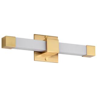 Brightwyn 16 Inch LED Vanity Brushed Brass Finish - Brushed Brass