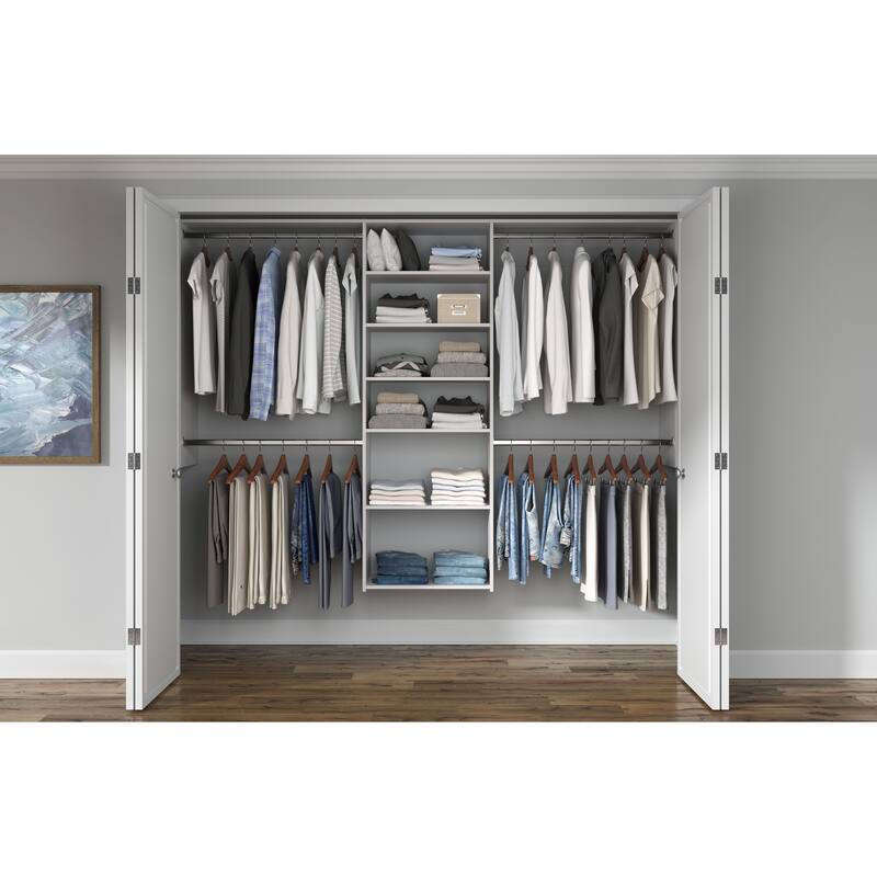 Easy Track 8 Ft. W. Basic Plus Laminate Closet Kit