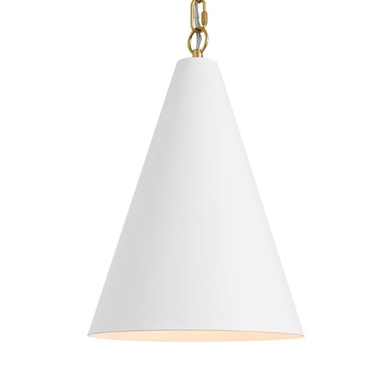 Modern 1-Light Dimmable Conical Single Pendant - N/A