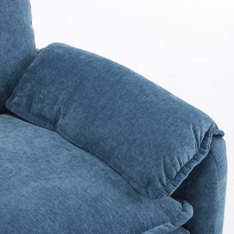 Comfortable Plush Armchair for Relaxation and Reading