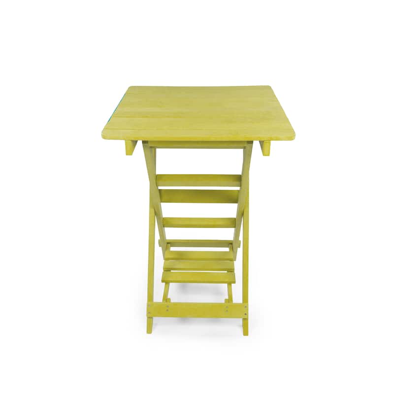 Patagonia Fully Assembled All-Weather Recycled HDPE Outdoor Folding Bar table