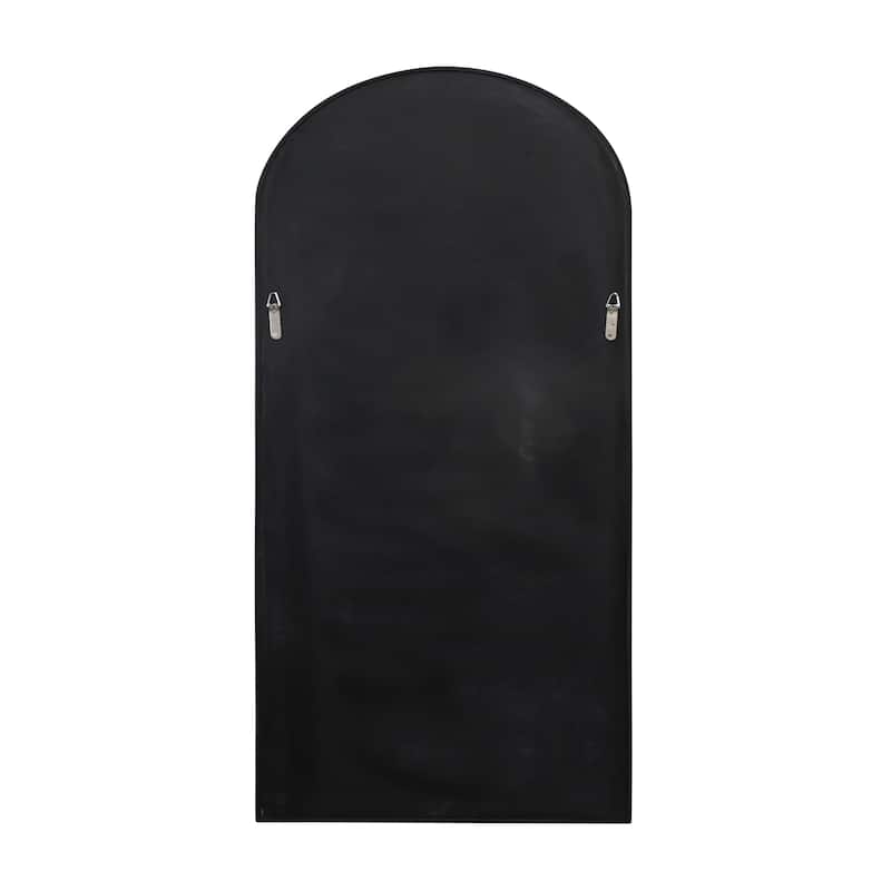 Glass Warehouse Large Arch Shape Stainless Steel Framed Mirror
