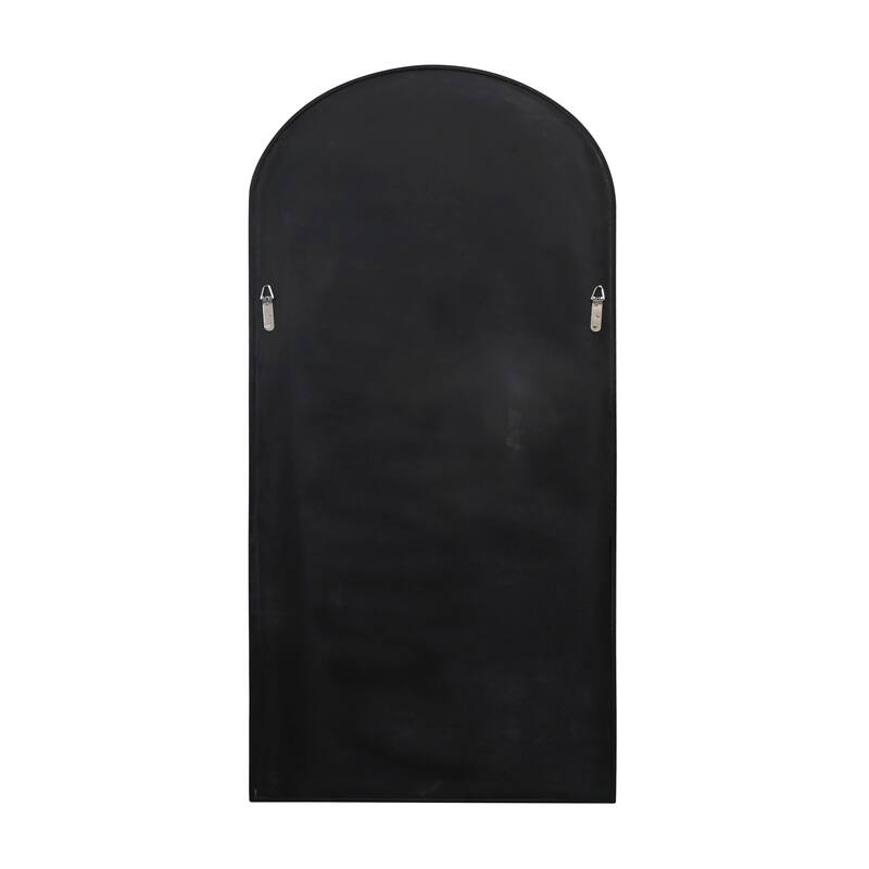 Glass Warehouse Large Arch Shape Stainless Steel Framed Mirror