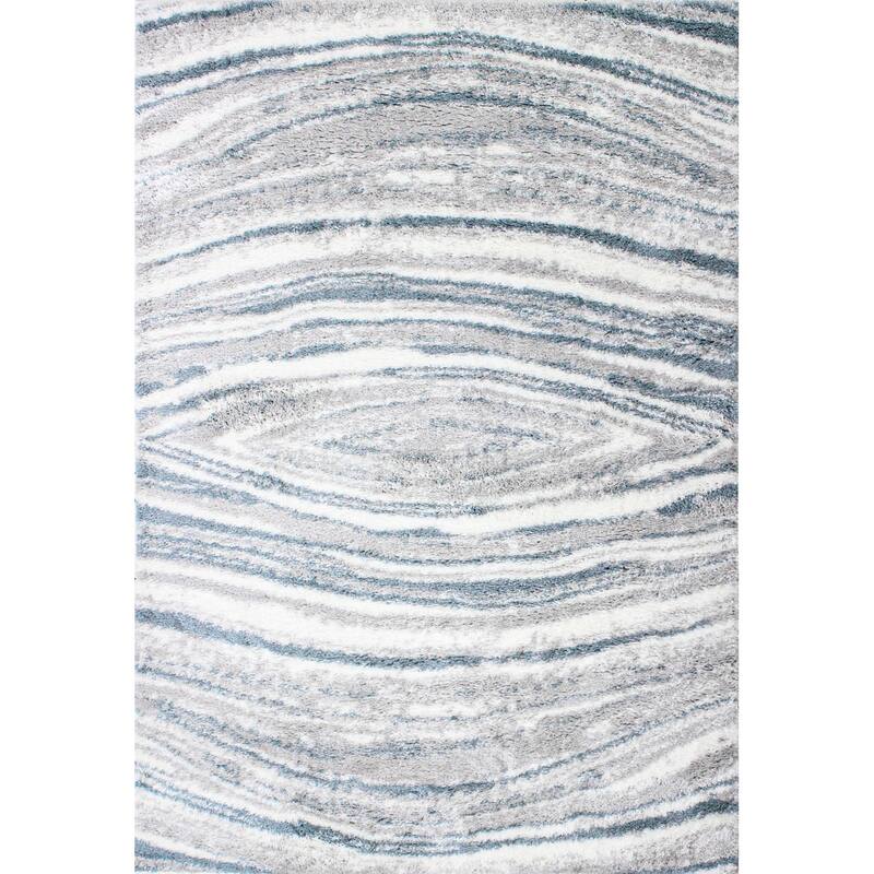Bashian Fenris Wh/Blue Contemporary Area Rug