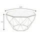preview thumbnail 10 of 44, Malibu 29" Modern Octagon Center Coffee Table with Tempered Glass Table top & Sturdy Metal Geometric Base for Living Room Office