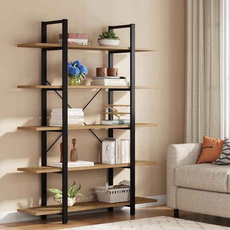 5-tier Bookshelf - Brown