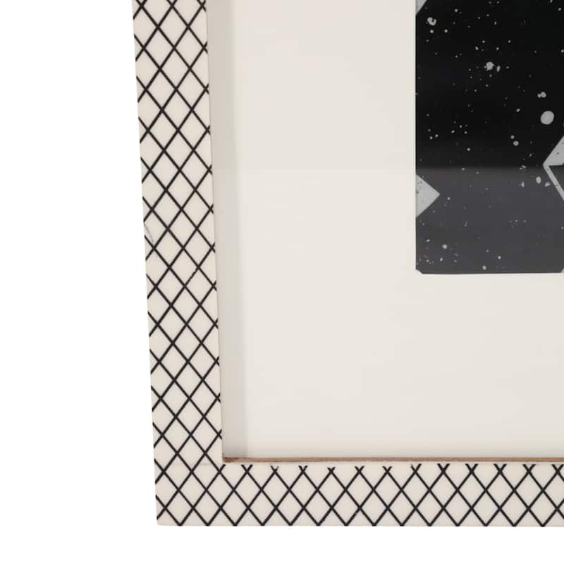 Resin Glass Picture Frame Matted Casual Home Decor with Backing