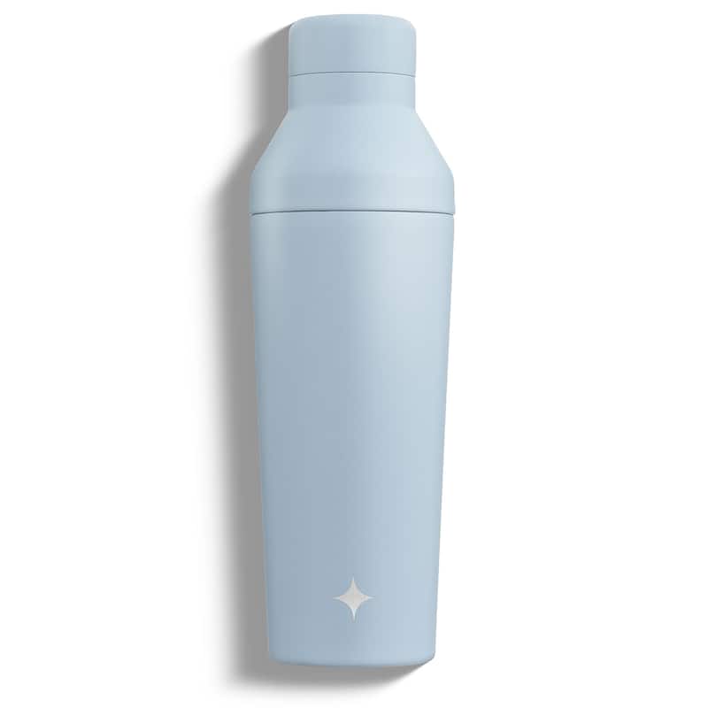 JoyJolt Vacuum Insulated Stainless Steel Cocktail Protein Shaker - 20 oz - Blue