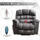 Super Soft Microsuede Power Lift Recliner Sofa with Massage Chair