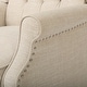 preview thumbnail 16 of 42, Walter Tufted Fabric Wingback Recliner Club Chair by Christopher Knight Home