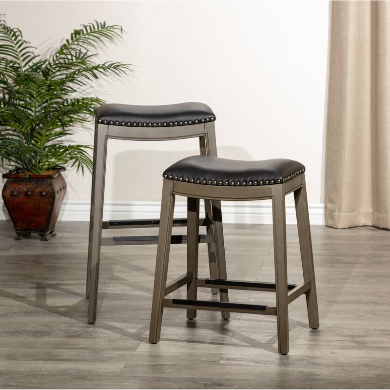30" Bar Height Saddle Stool