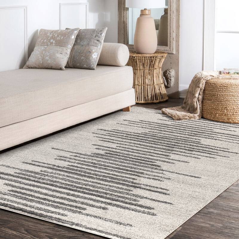 JONATHAN Y Aisha Berber Stripe Geometric Area Rug