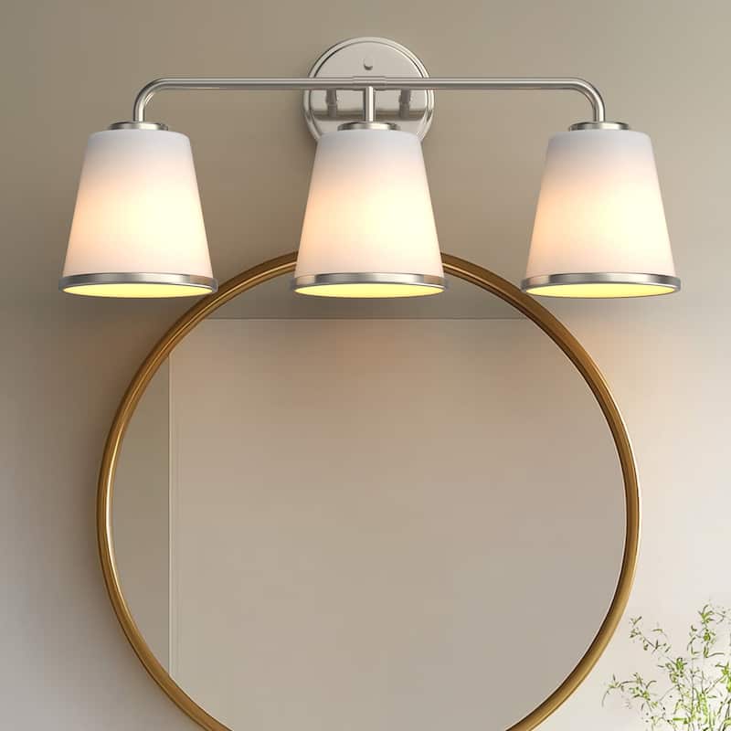 YANSUN Modern 3-Light Wall Light Fixture for Vanities, Bathrooms
