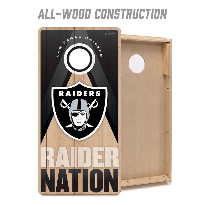 Las Vegas Raiders NFL 2x4 Professional Cornhole Board Set