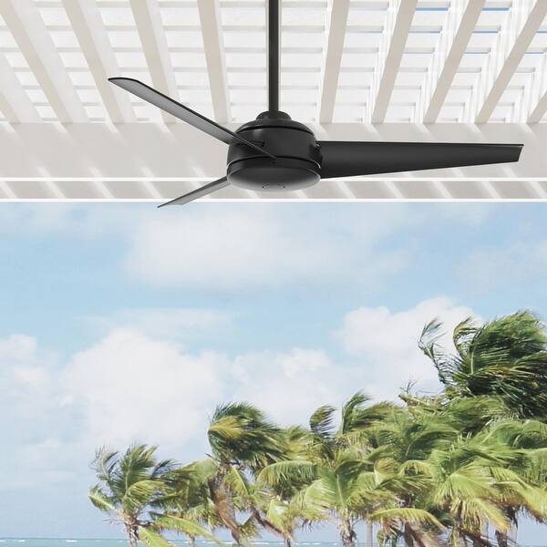 slide 2 of 27, Hunter 52" Trimaran WeatherMax Outdoor Ceiling Fan with Wall Control, Wet-Rated! Matte Black