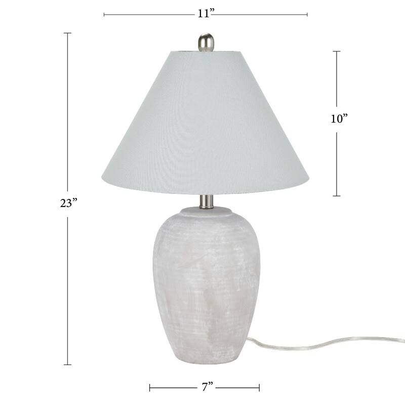 Nourison 23" Rustic Ceramic Vase Accent Table Lamp