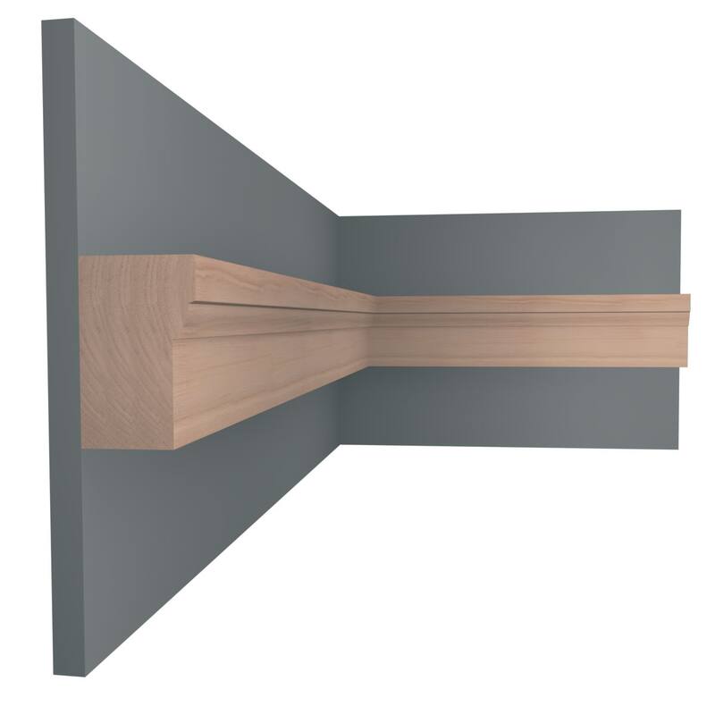WM180 1-1/4-in D x 2-in W x 96-in L Americraft Solid Hardwood Stain Grade Brick Moulding
