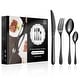 preview thumbnail 52 of 71, vancasso 18/10 Stainless Steel Silverware Set, Flatware Set for 6/12 48-Piece - Black
