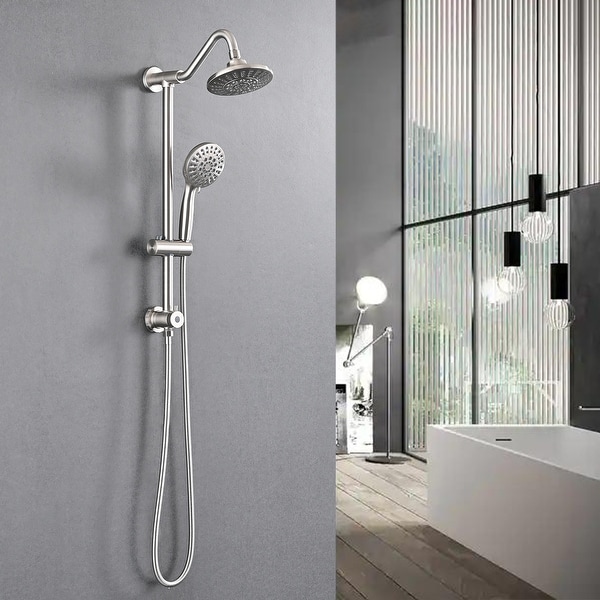 PROOX 5 Spray Shower Head with Handheld Shower Slide Bar Not