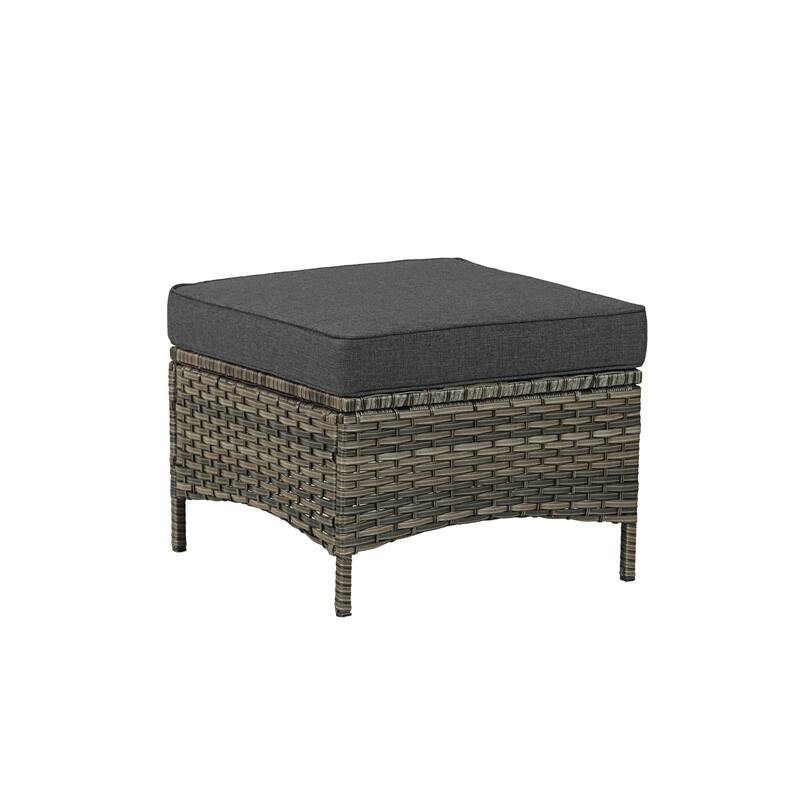 6 Pieces Outdoor Rattan Patio Furniture Set