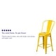 preview thumbnail 15 of 97, 24'' High Metal Indoor-Outdoor Counter Height Stool with Back