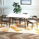 preview thumbnail 1 of 4, Zolan Modern Solid Wood Dining Table and Chair Set 5 Piece Dining Room Furniture Set