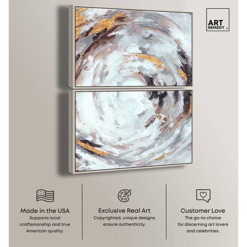 Cyclone Art Canvas Set of 2 by Art Remedy