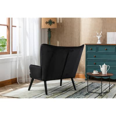Modern High Back Accent Chair, Comfortable Loveseat Padded Seat - Bed ...