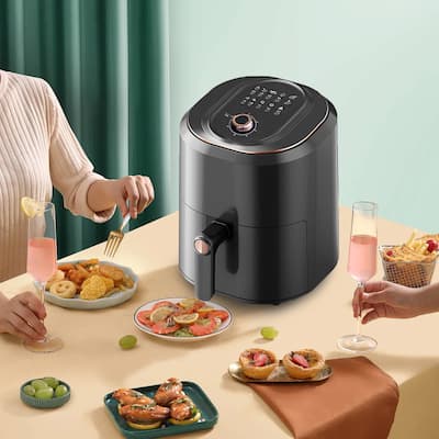Air Fryer, 6-Quart with Viewing Window, 12-in-1 Functions - Air Fry, Roast, Reheat, Dehydrate, Bake, Steam