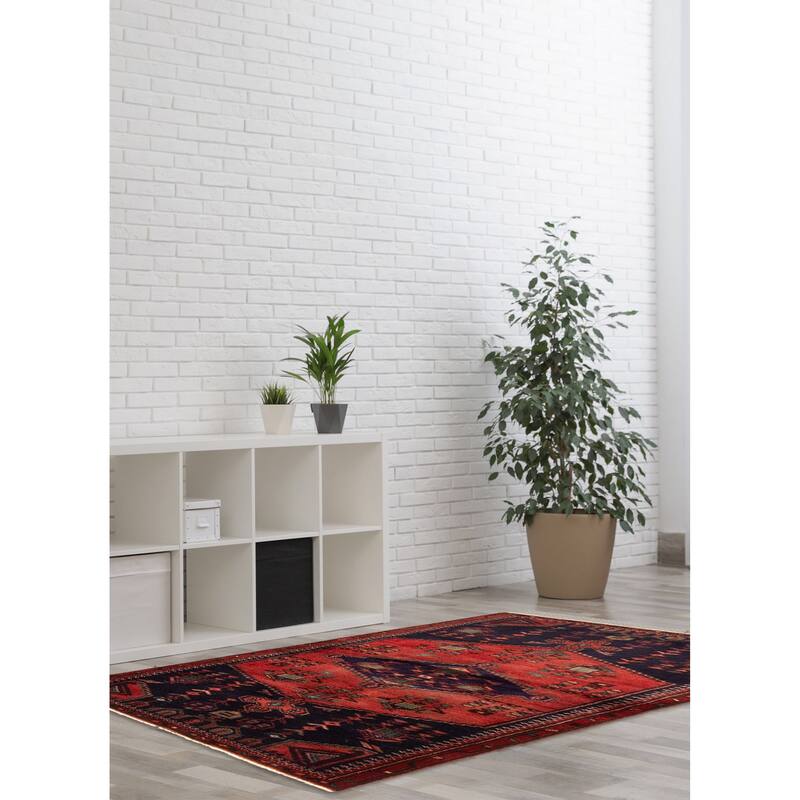 ECARPETGALLERY Hand-knotted Andelz Red Wool Rug - 2'11 x 6'0