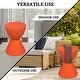 preview thumbnail 22 of 143, Boyd Round Side Table with Ribbed Design Base - Accent Hourglass End Table with Removable Lid for Living Room & Bedroom