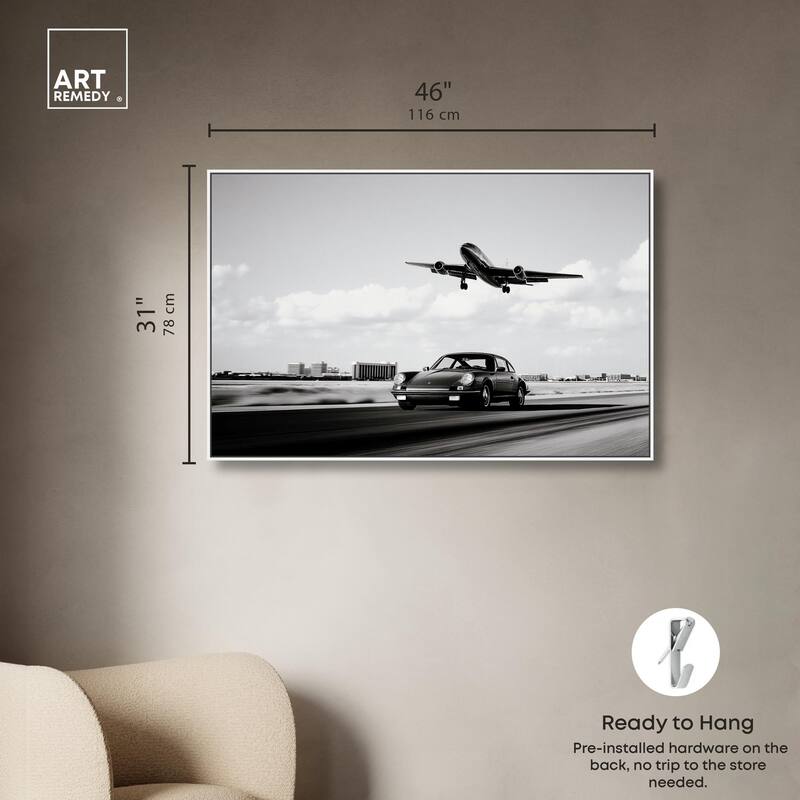 Sports Car Takeoff Canvas by Art Remedy