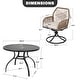 preview thumbnail 70 of 71, Nuu Garden Rattan Metal Patio Dining Set with Umbrella Hole, Zippered Cushions
