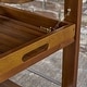 preview thumbnail 7 of 8, Cynthia Farmhouse Cottage Acacia Wood Bar Cart with Drop Leaf by Christopher Knight Home