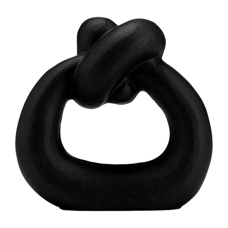 Sagebrook Home Knot Sculpture, Modern Elegance, Decor Accent, Serene Beauty - 9" x 4" x 9"