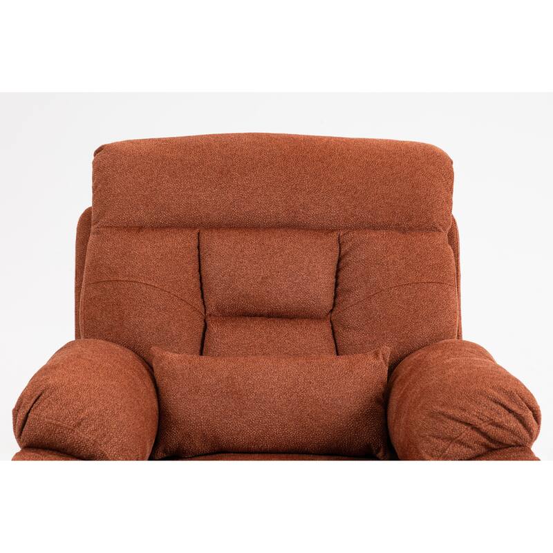 Power Lift Recliner Chair with Heat & Massage, Ergonomic Single Sofa Chair, Electric Recliner Chair with 2 Cup Holders