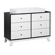preview thumbnail 22 of 20, Little Seeds Rowan Valley Flint 6-Drawer Changing Table Black
