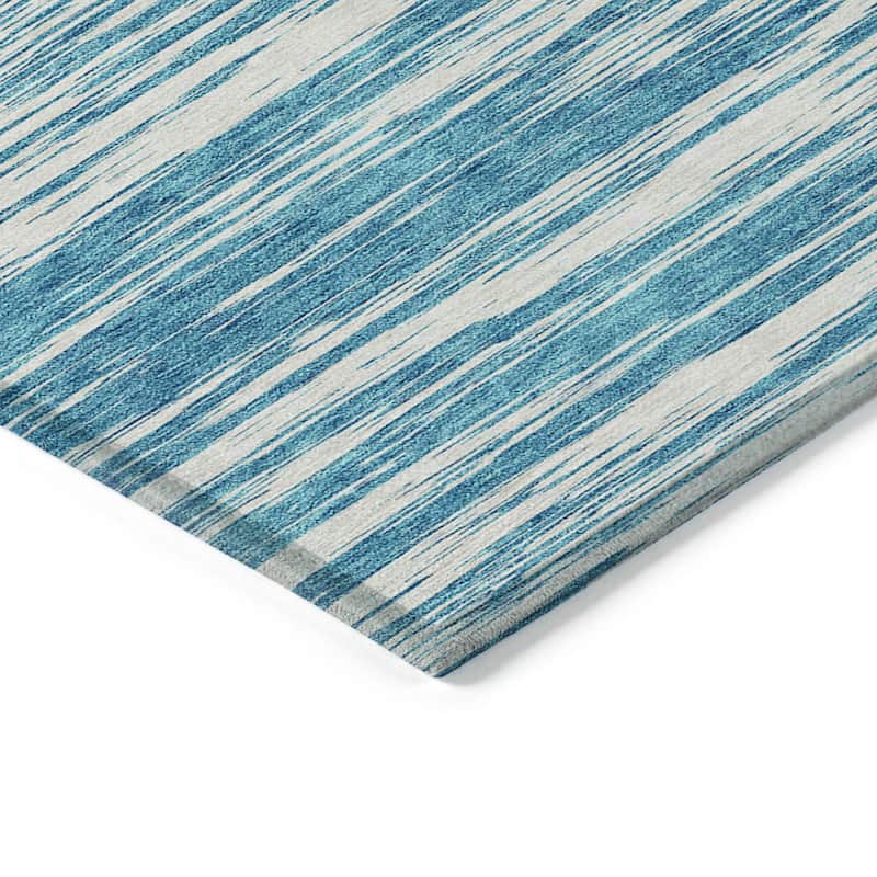 Machine Washable Indoor/ Outdoor Casual Ombre Chantille Rug