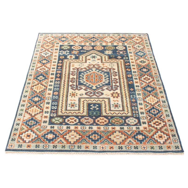 ECARPETGALLERY Hand-knotted Jules Serapi Dark Navy Wool Rug - 5'3 x 7'4