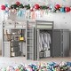 preview thumbnail 1 of 25, Full Size Loft Bed With Drawers,Desk and Wardrobe for Home Grey