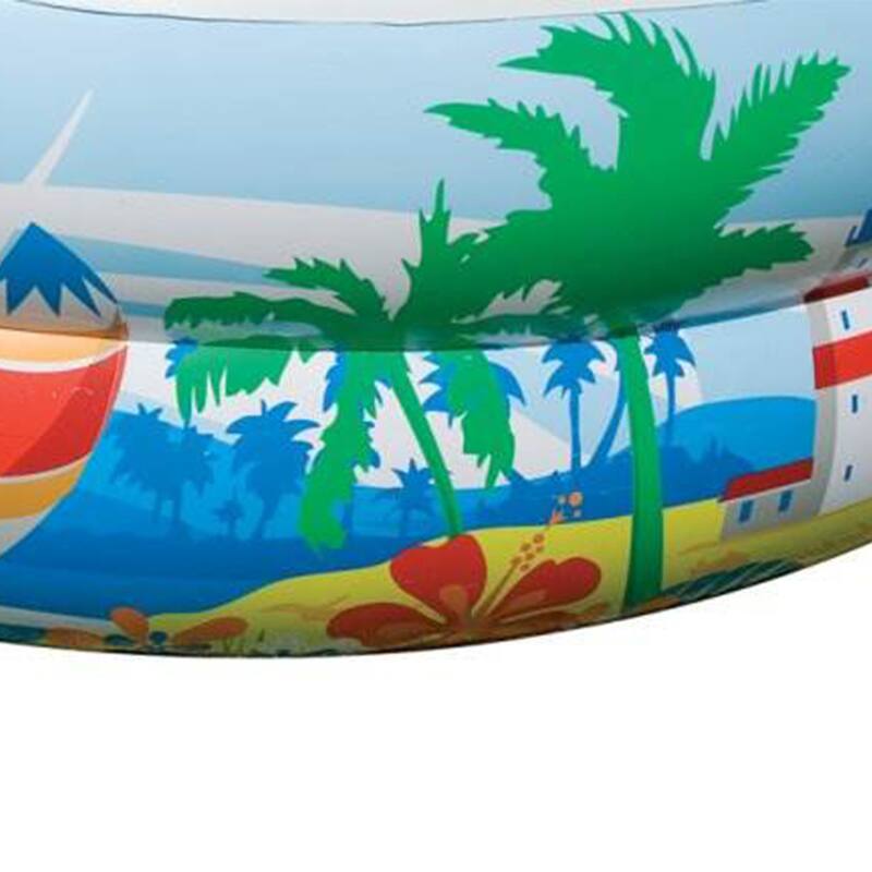 Intex 8.6ft x 5.25ft x 18in Swim Center Inflatable Ocean Side Swimming Pool - 9