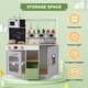 preview thumbnail 6 of 6, Wooden Play Kitchen for Kids with Cookware Accessories, Real Lights and Sounds, Kitchen Set with Cookware