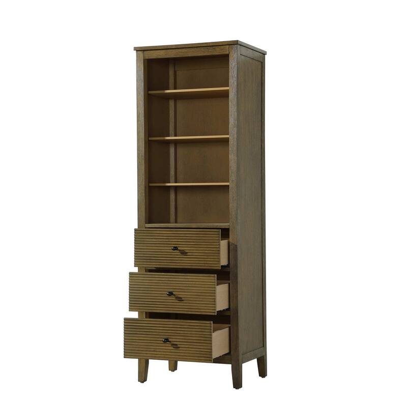 Kensington 16-28 Inch Open Shelving Bath Storage Cabinet