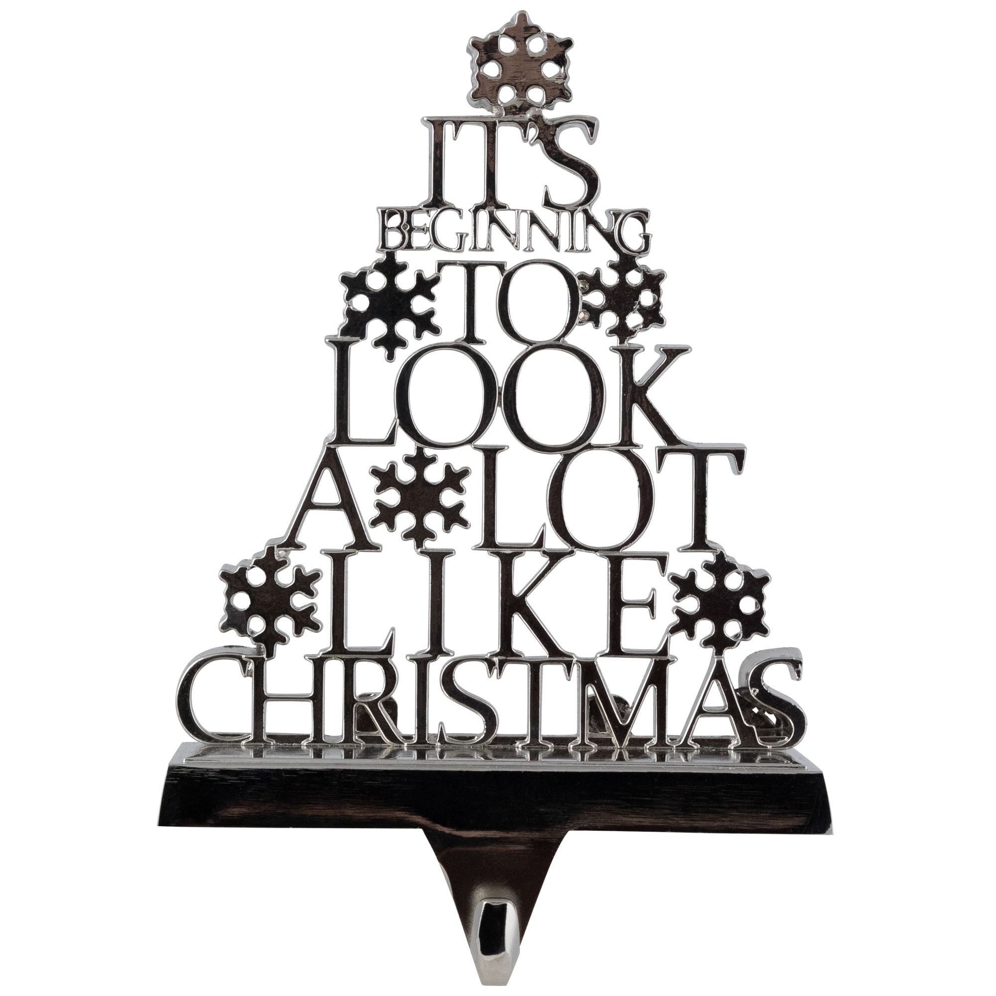 "A Lot Like Christmas" Metal Tree Stocking Holder 6.5"