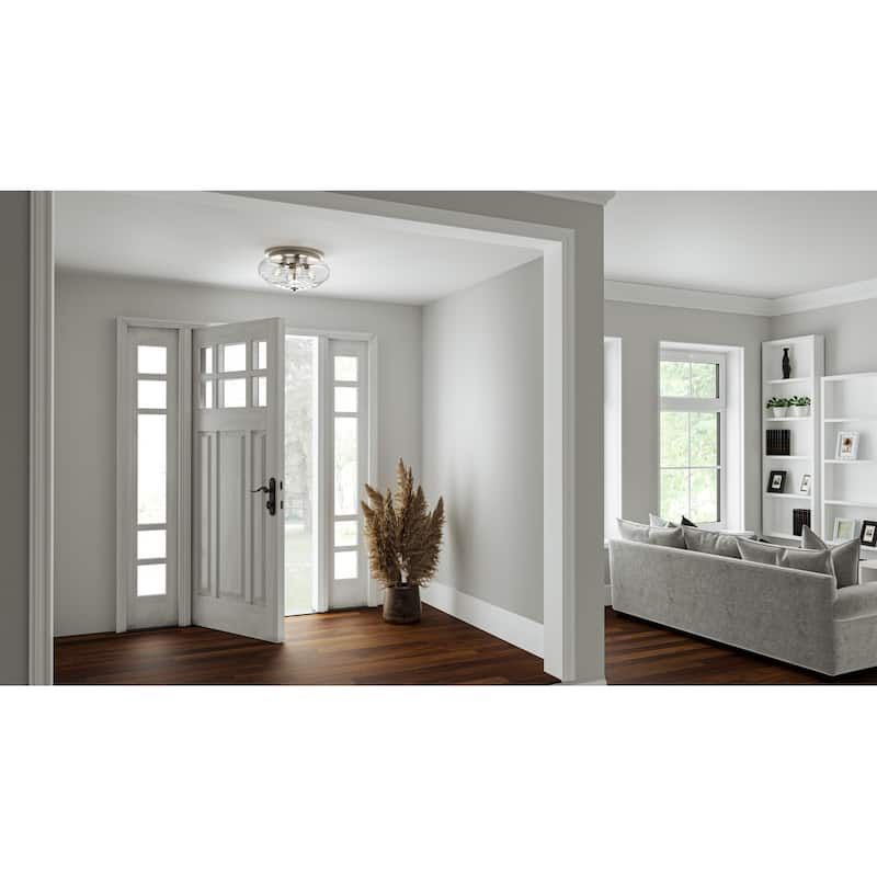 Gatonby 4-Light Brushed Nickel Flush Mount