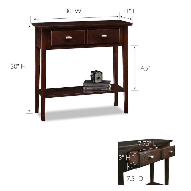 Teegan Solid Wood Hall Entryway Console Sofa Table